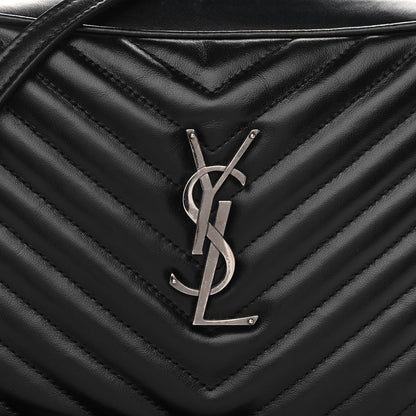 Saint Laurent Calfskin Matelasse Monogram Lou Camera Bag Black 8 of 12