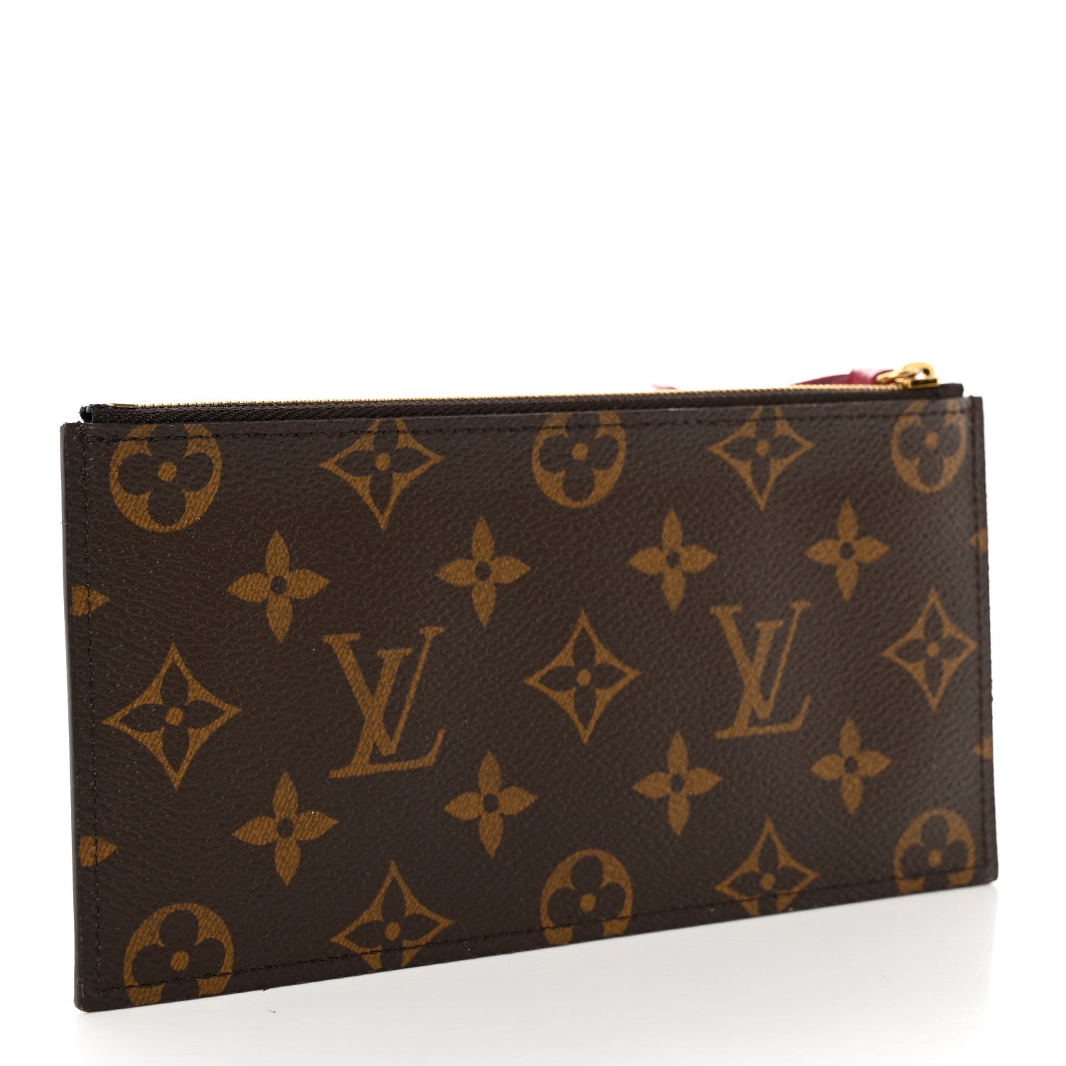 Louis Vuitton Monogram Felicie Chain Wallet Zippered Insert Fuchsia 3 of 6