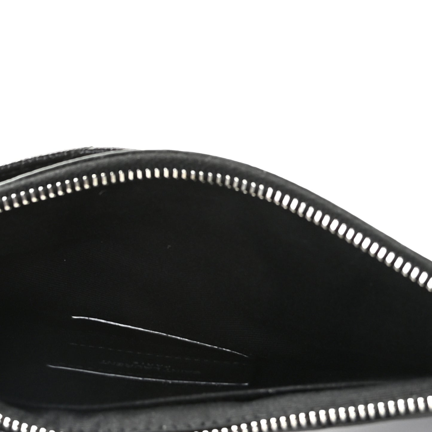 Grain De Poudre Chevron Monogram Bill Pouch Black