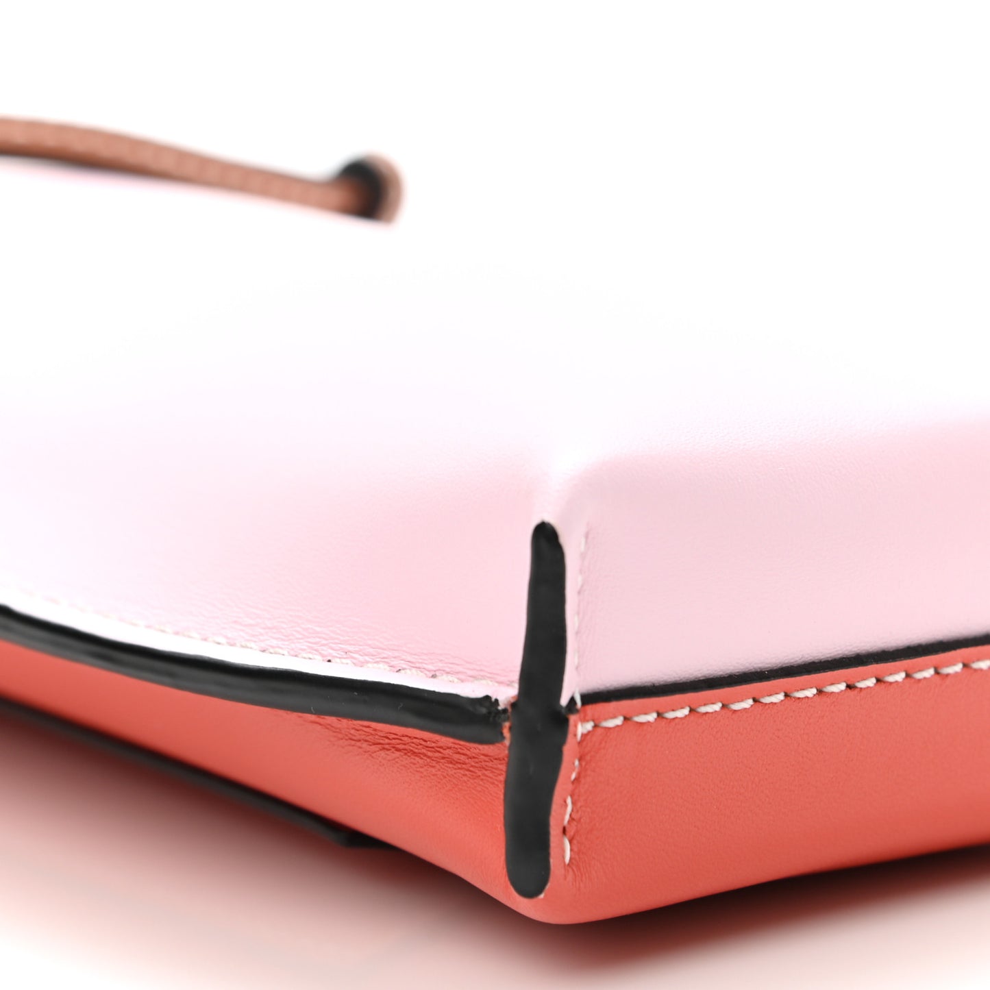 Smooth Calfskin Mini Gate Pocket Pink Orange