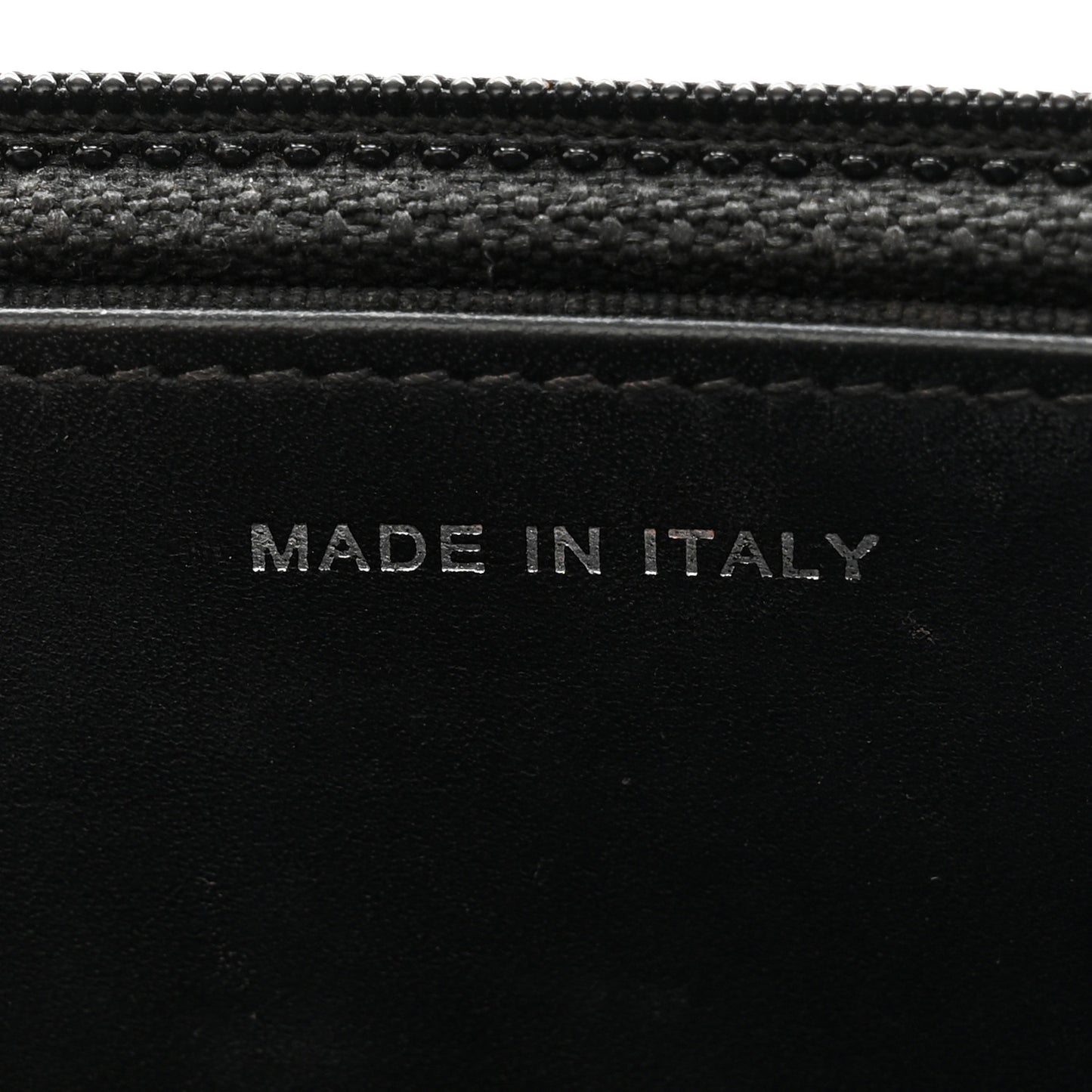 Patent Quilted Wallet On Chain WOC Black