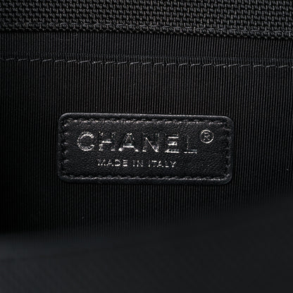 Chanel Canvas Quilted Medium Fluo Boy Flap Black Grey Yellow 6 of 15
