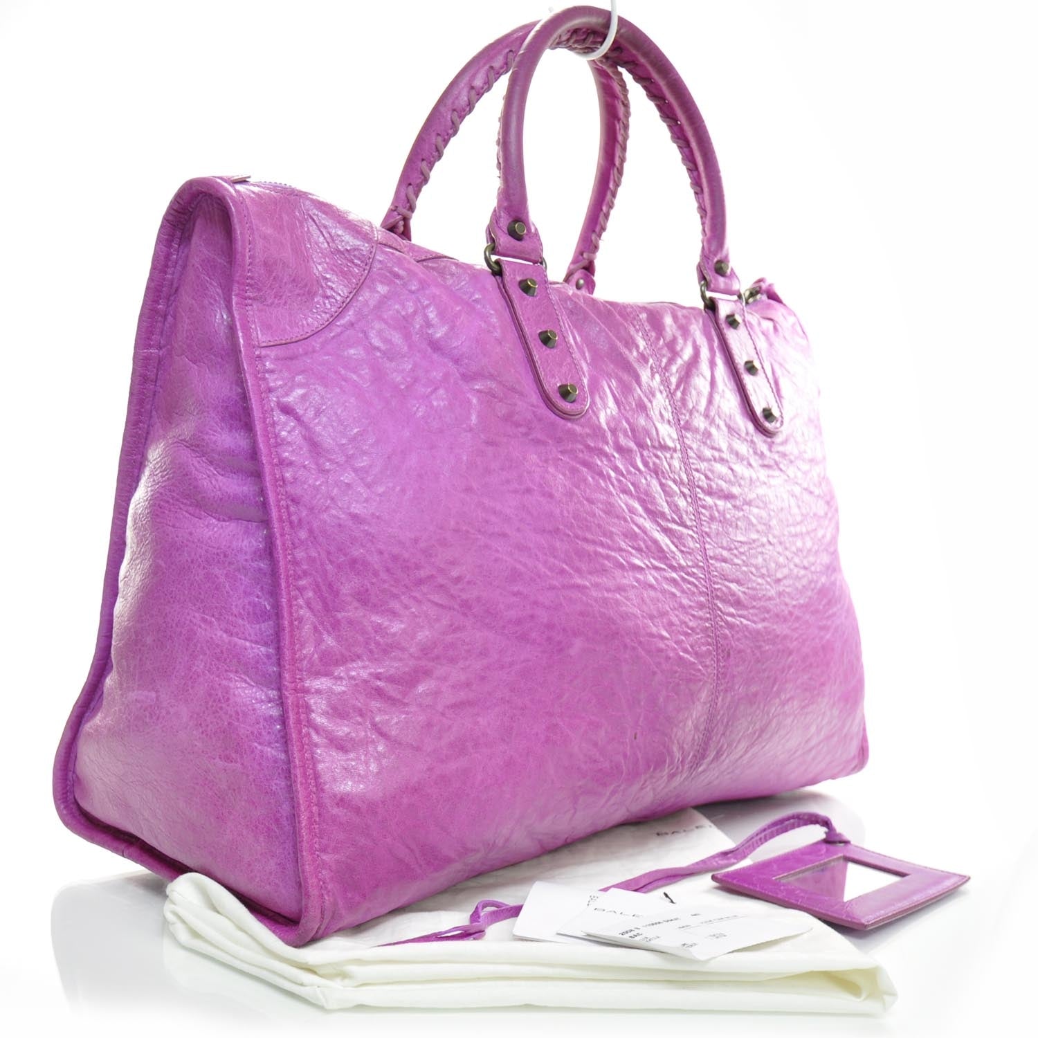 Balenciaga Agneau Weekender Amethyst 2 of 12