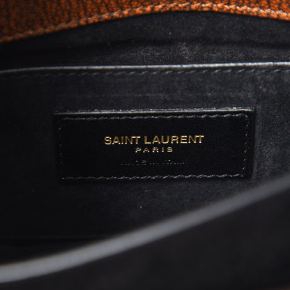 Saint Laurent Calfskin Studded Small Monogram Sunset Brown 7 of 7