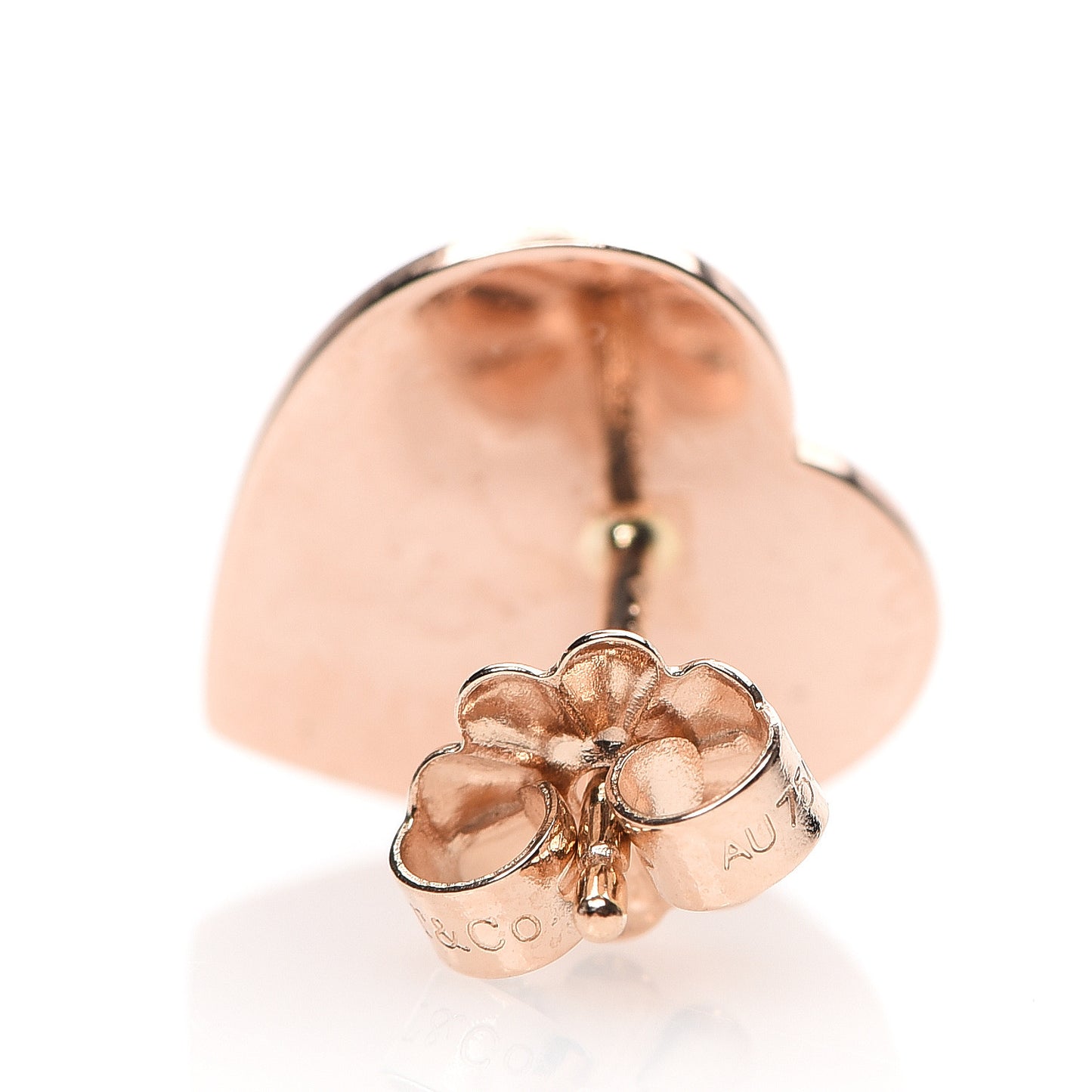 18K Rose Gold Return To Love Heart Earrings