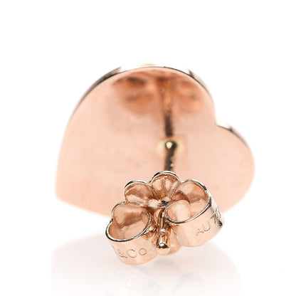 Tiffany 18K Rose Gold Return To Love Heart Earrings 4 of 5