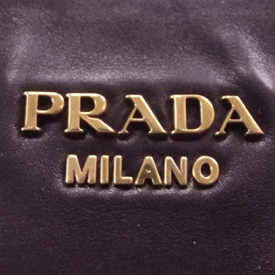 Prada Leather Buckles Tote Black 8 of 12