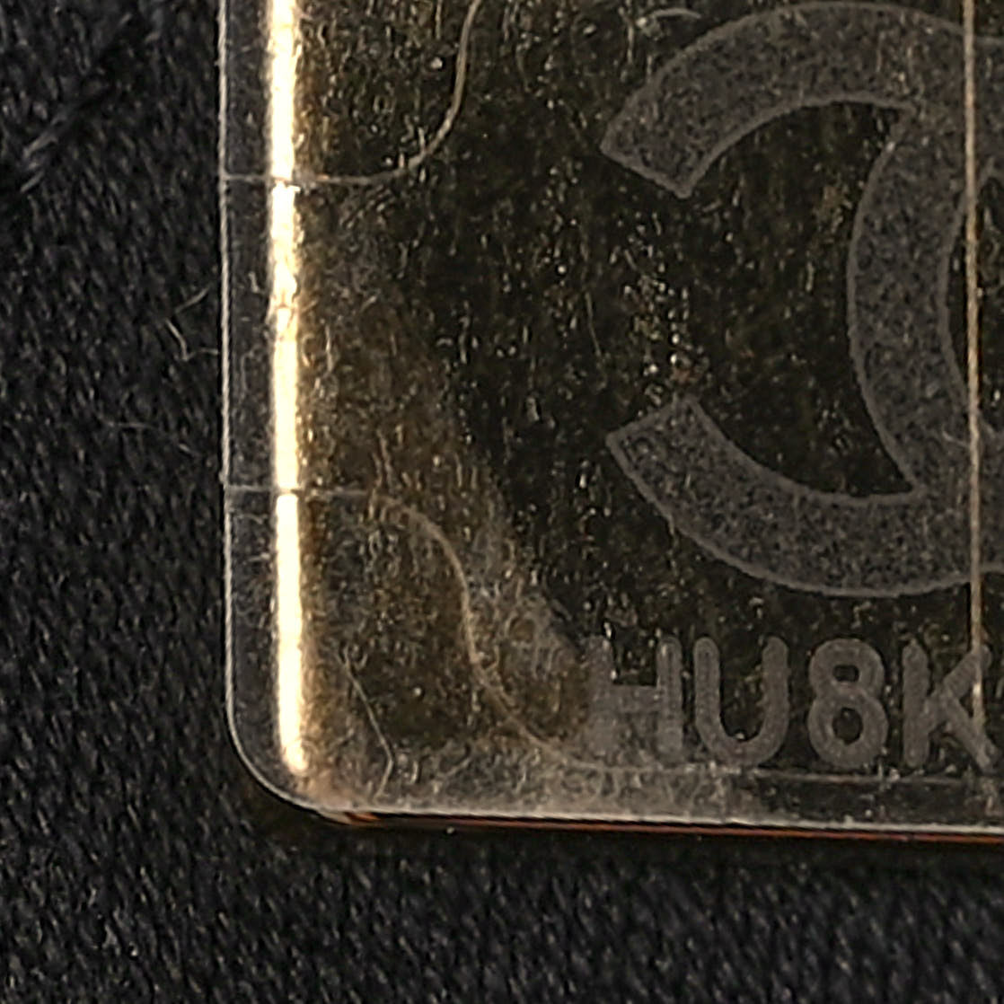 Shiny Calfskin Quilted Small Chanel 22 Black