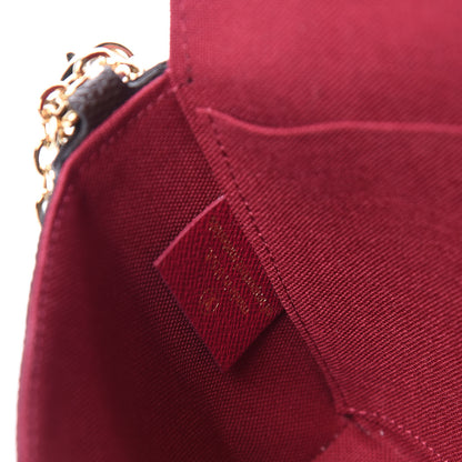 Louis Vuitton Monogram Pochette Felicie Chain Wallet Fuchsia 16 of 23