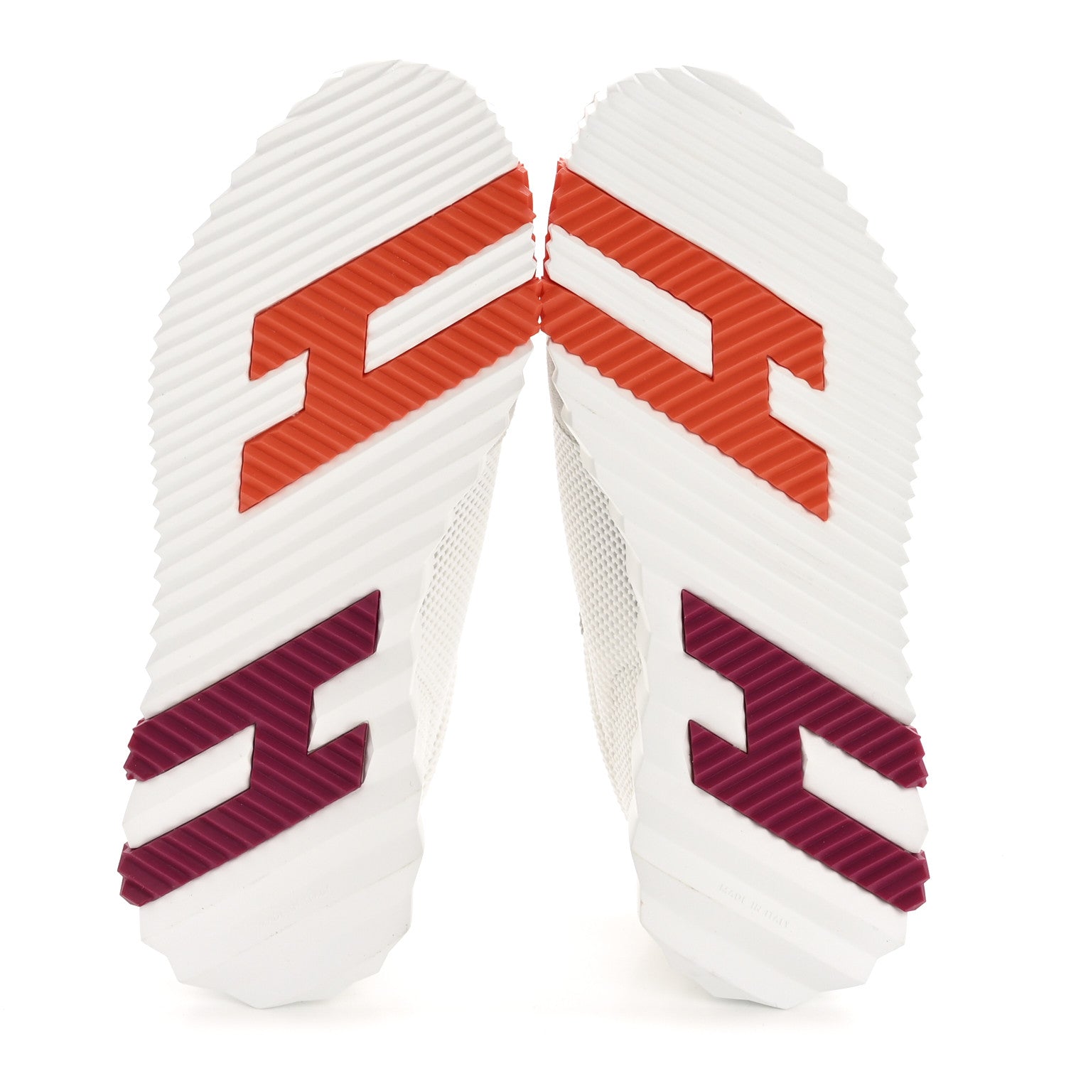 Hermes Air Mesh Suede Goatskin Bouncing Sneakers 37 White Orange Pink 6 of 9