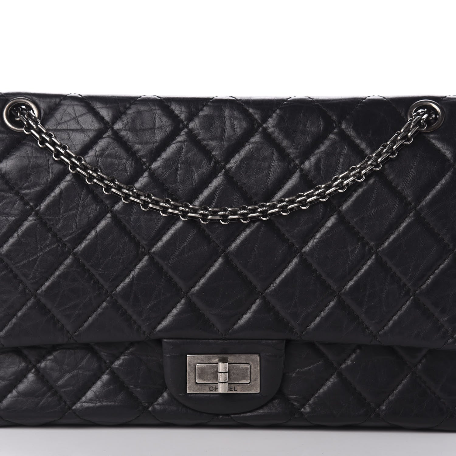 Chanel Aged Calfskin Quilted 2.55 Reissue 227 Flap Black 12 of 12
