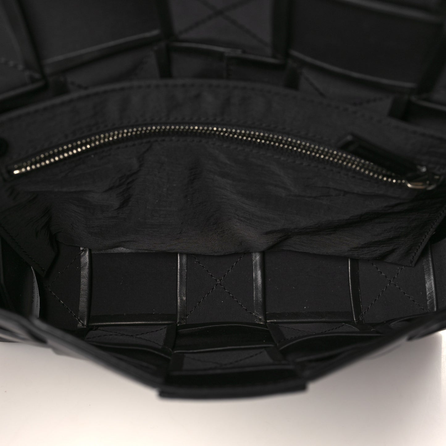 Paper Calfskin Maxi Intreccio Cassette Crossbody Bag Black