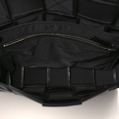 Bottega Veneta Paper Calfskin Maxi Intreccio Cassette Crossbody Bag Black 5 of 8