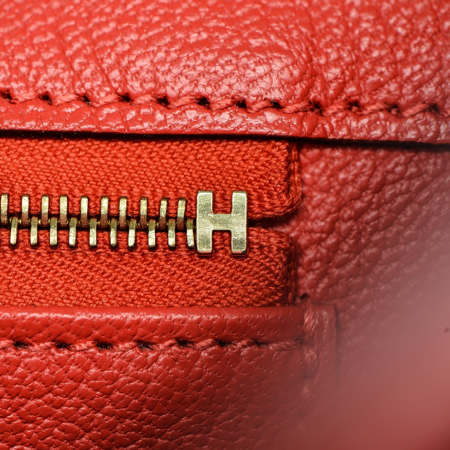 Hermes Taurillon Clemence Birkin 35 Rouge Pivoine 18 of 34