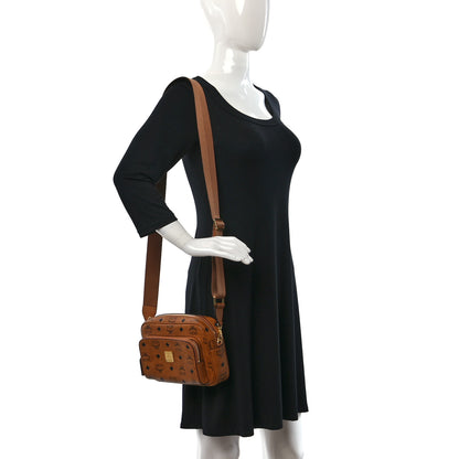 MCM Visetos Klassik Crossbody Bag Cognac 2 of 8