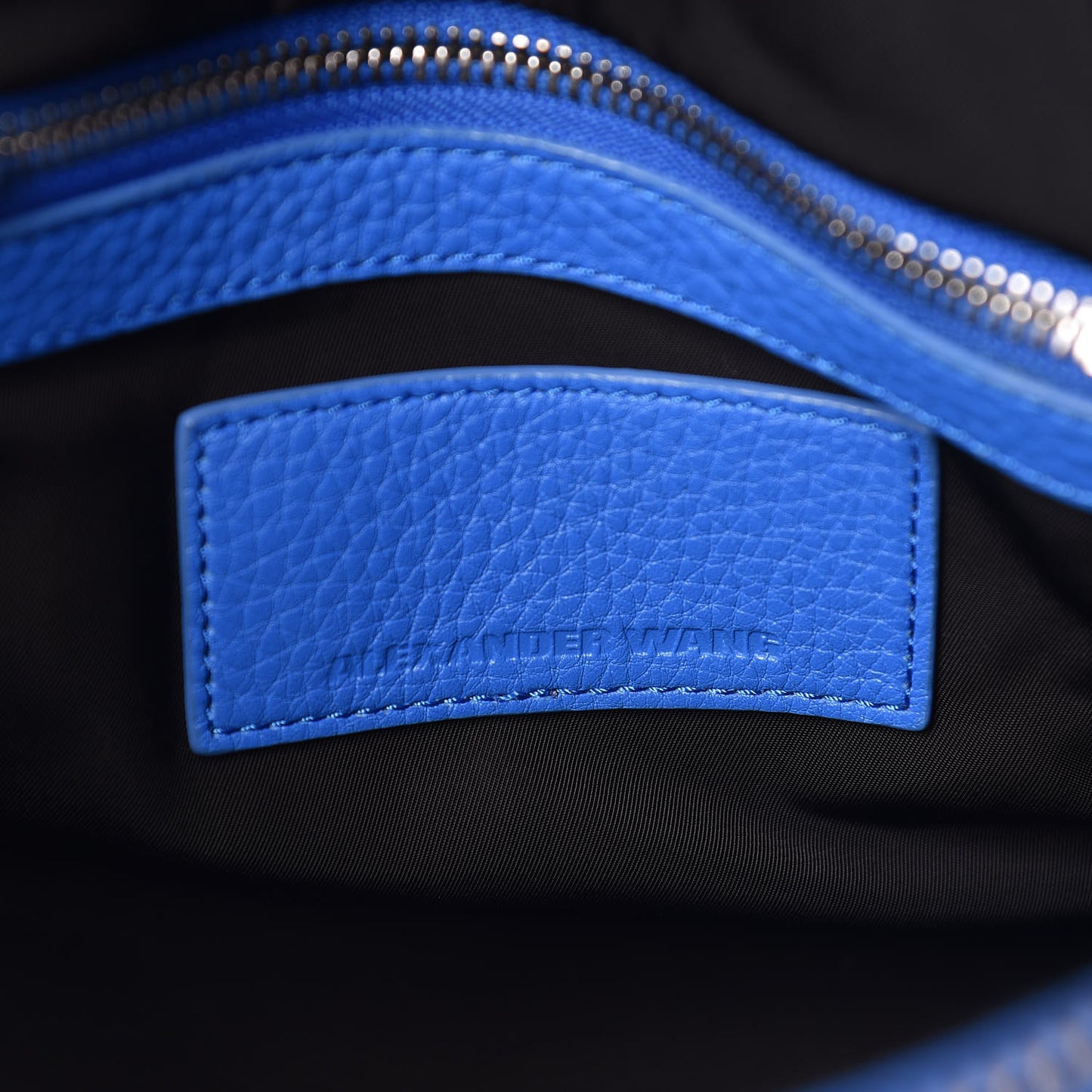 Pebbled Lambskin Rockie Royal Blue