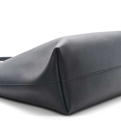 Saint Laurent Calfskin Large Shopping Tote Navy 9 of 13