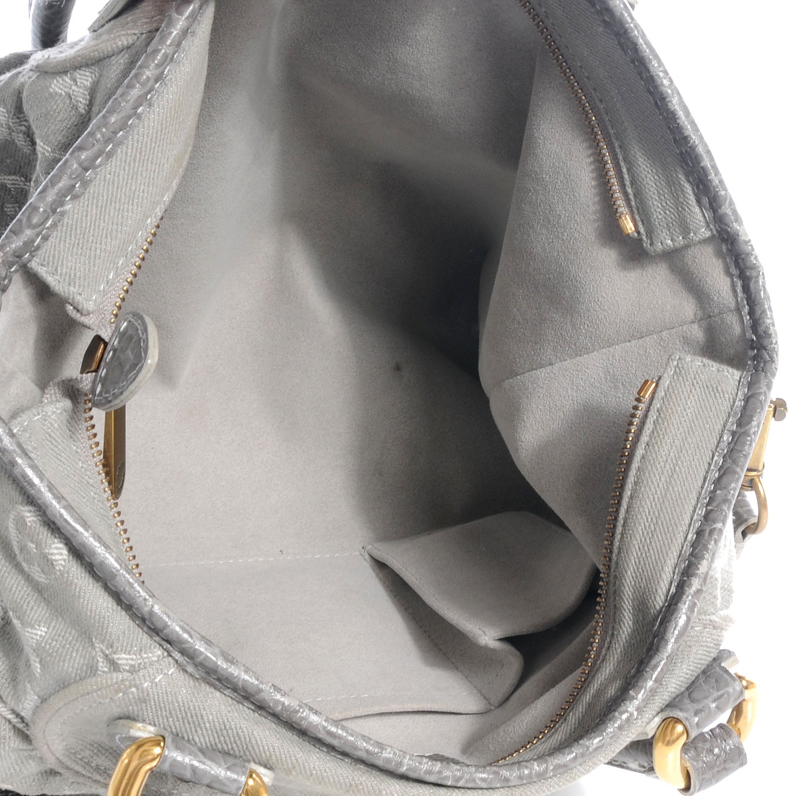 Louis Vuitton Denim Neo Cabby MM Grey 5 of 7