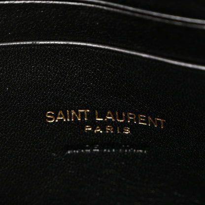 Saint Laurent Grain De Poudre Matelasse Monogram Mini Lou Camera Bag New Vert Fonce 6 of 9
