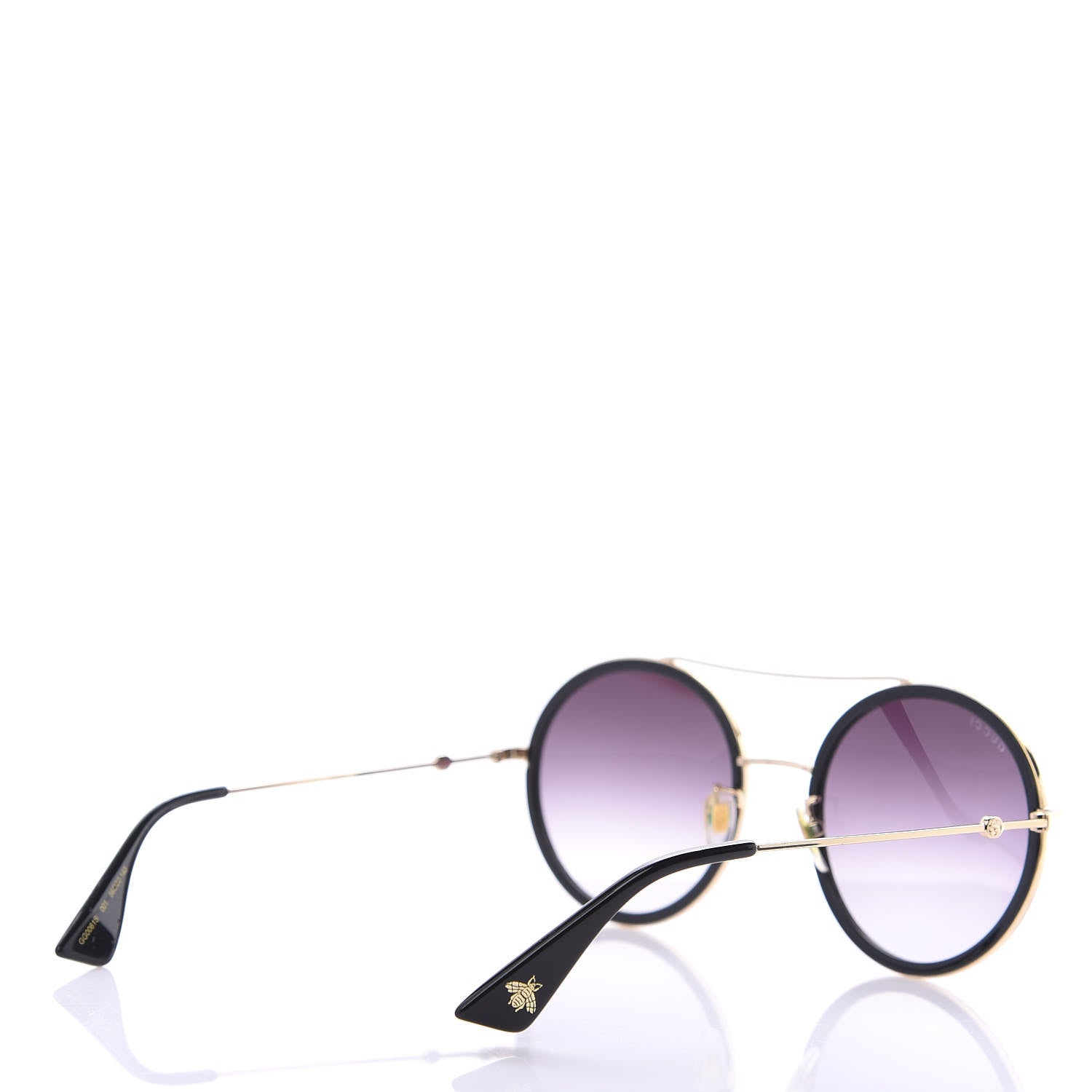 Gucci Round Frame Sunglasses GG0061S Black 3 of 8