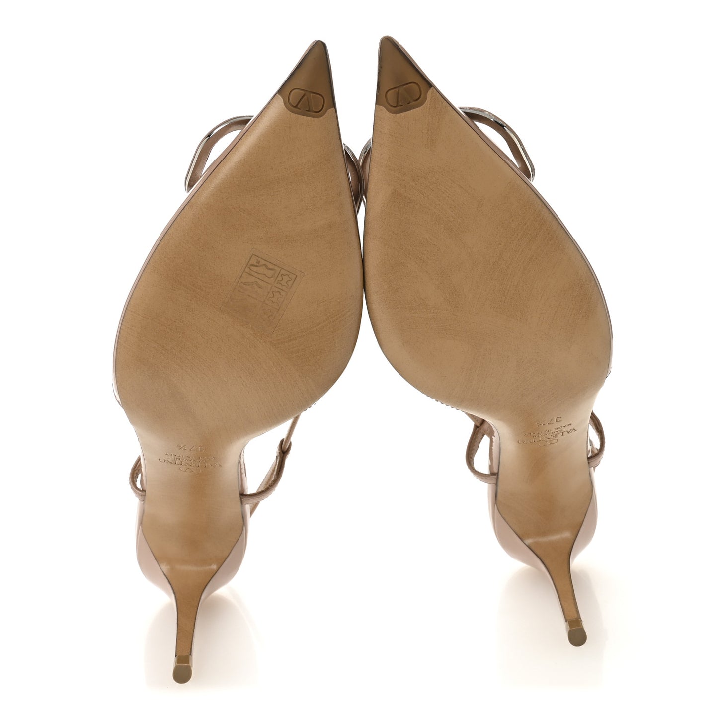 Patent Signature Vlogo Slingback 80mm Pumps 37.5 Rose Cannelle