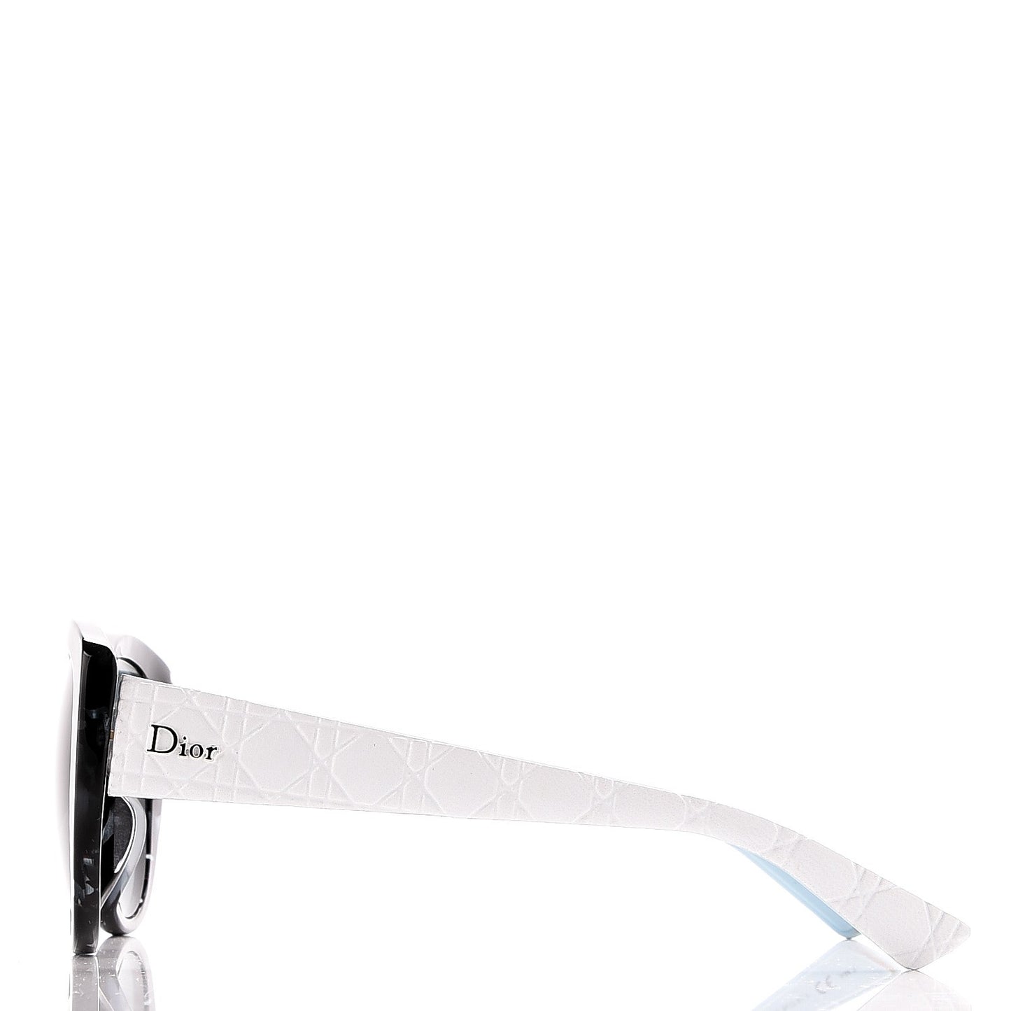 Resin Cannage Dior Lady 1R Sunglasses Havana White Blue