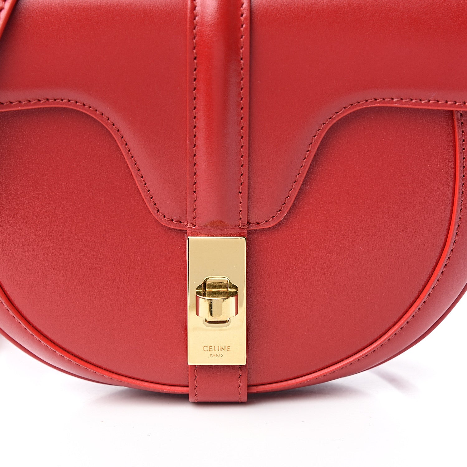 Celine Satinated Calfskin Besace Small 16 Red 9 of 9