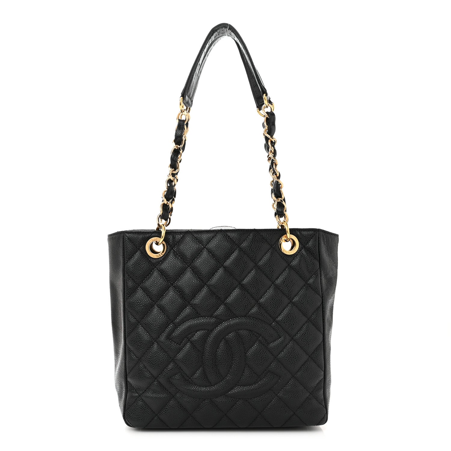 Chanel Caviar Quilted Petit Shopping Tote PST Black 1 of 10