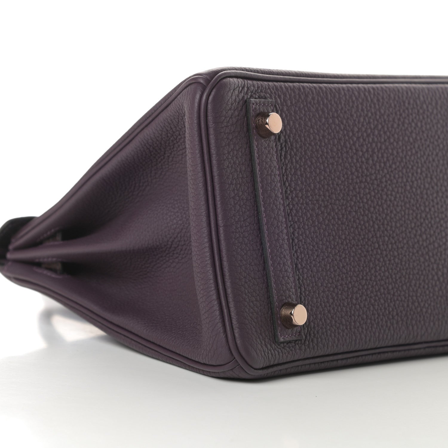 Hermes Togo Matte Alligator Birkin Touch 25 Raisin 9 of 11