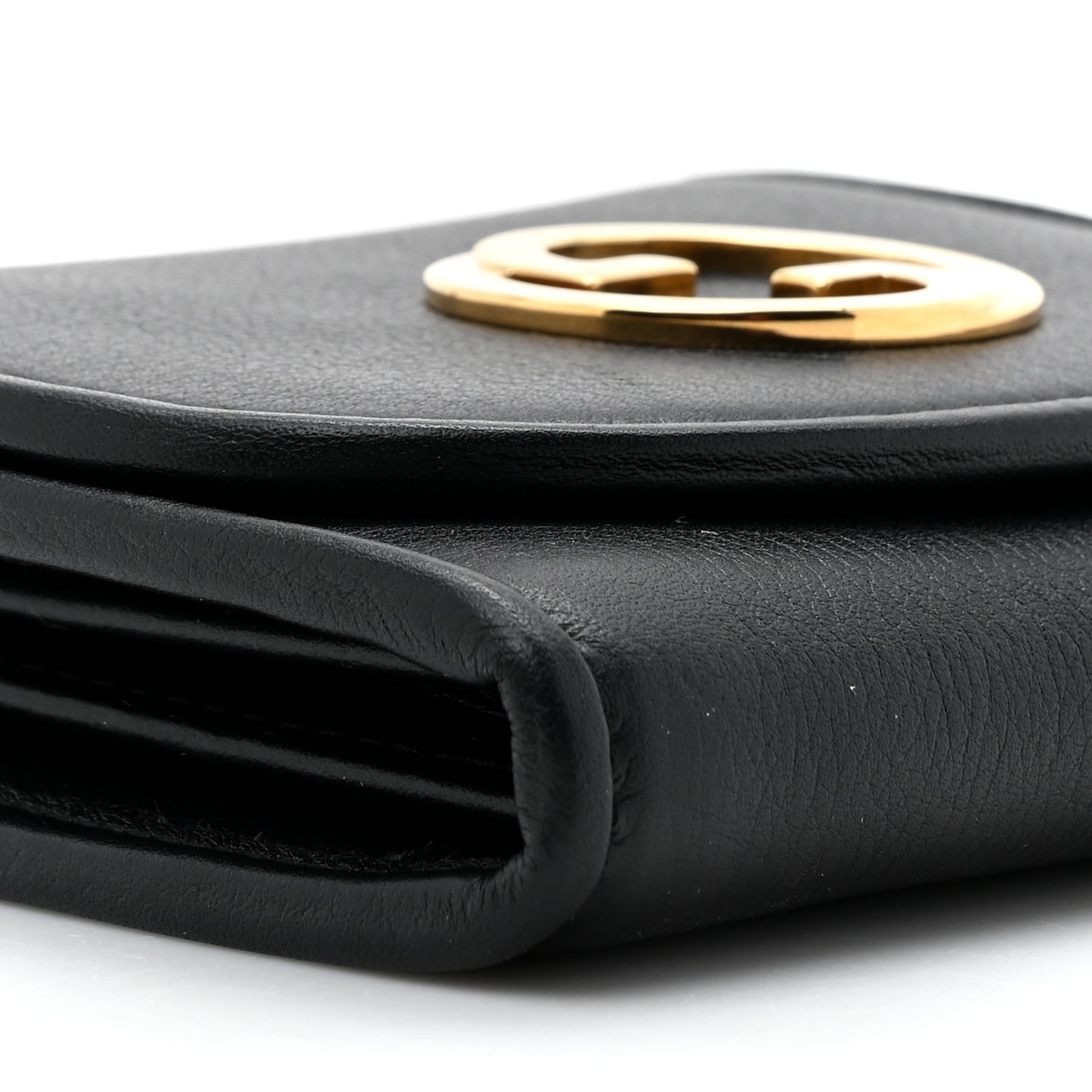 Roxy Calfskin Medium Blondie Chain Wallet Black