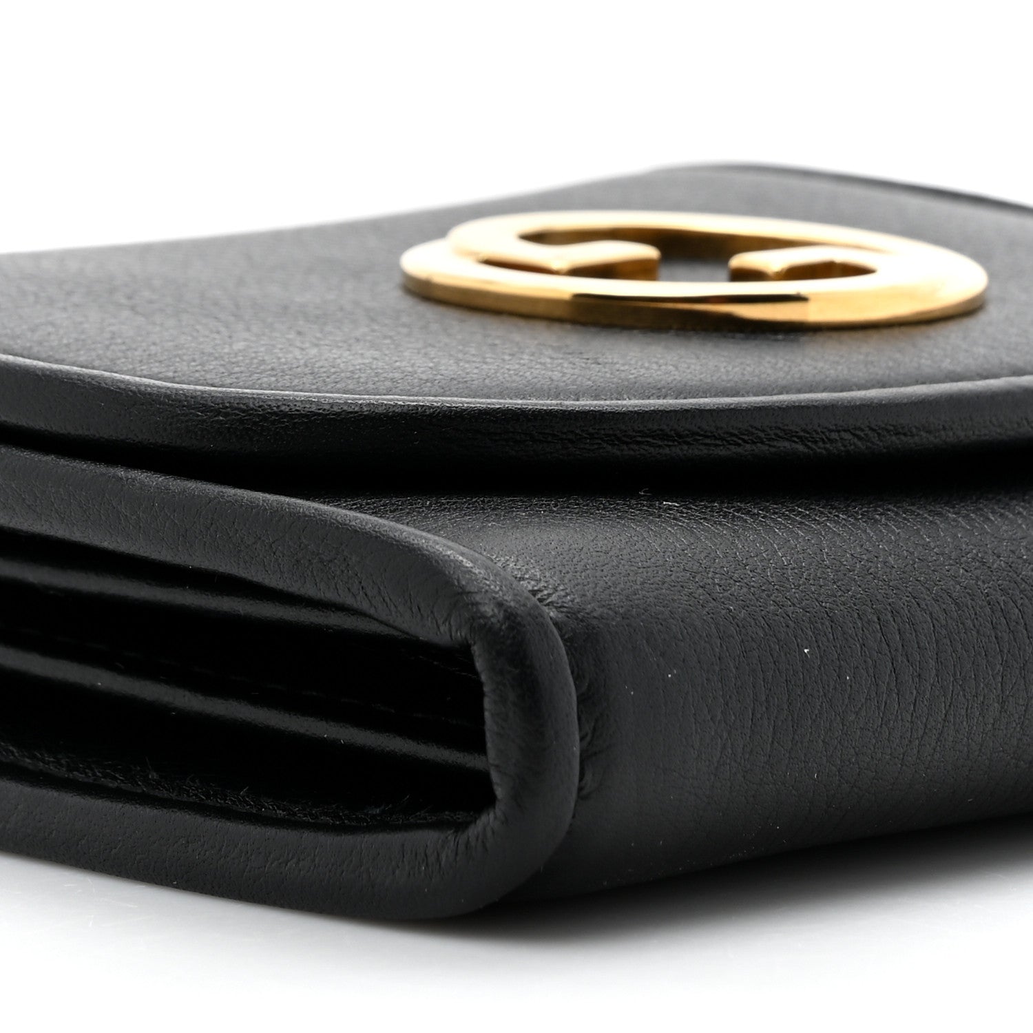 Gucci Roxy Calfskin Medium Blondie Chain Wallet Black 11 of 12