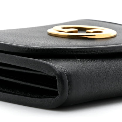 Gucci Roxy Calfskin Medium Blondie Chain Wallet Black 11 of 12