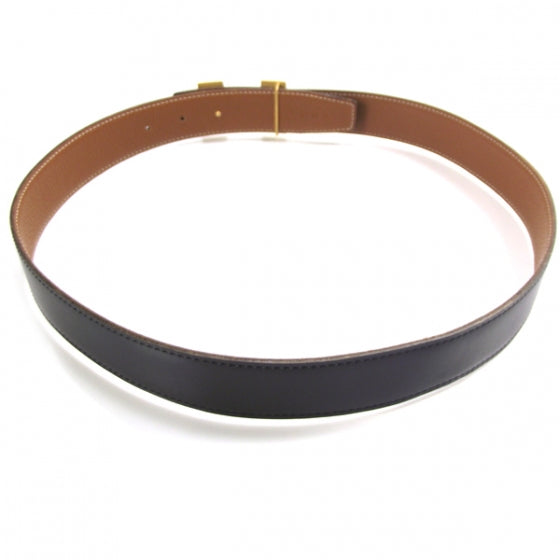 Hermes Leather Reversible Constance H Belt 80 Black/Gold 2 of 7