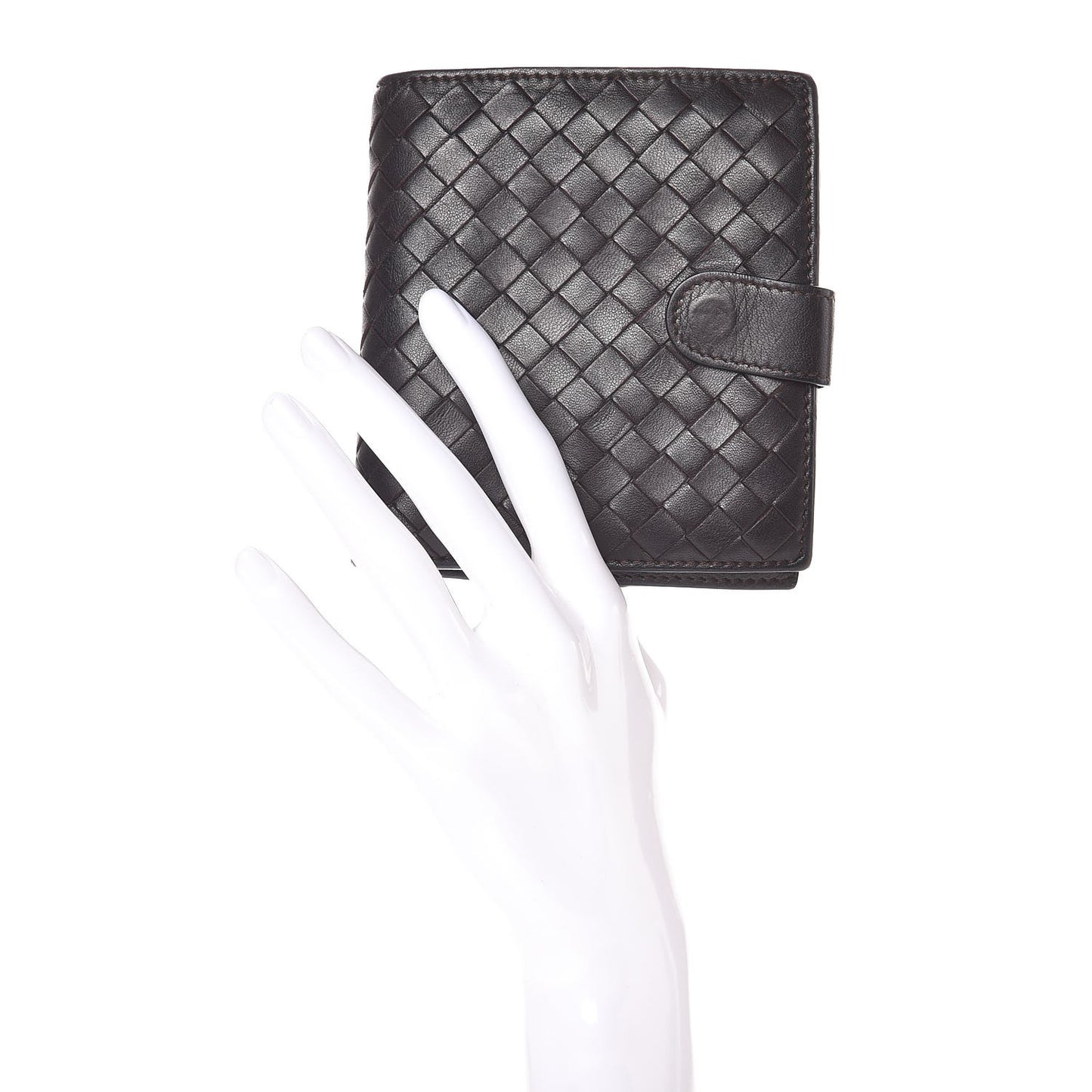 Nappa Intrecciato French Flap Wallet Ebano