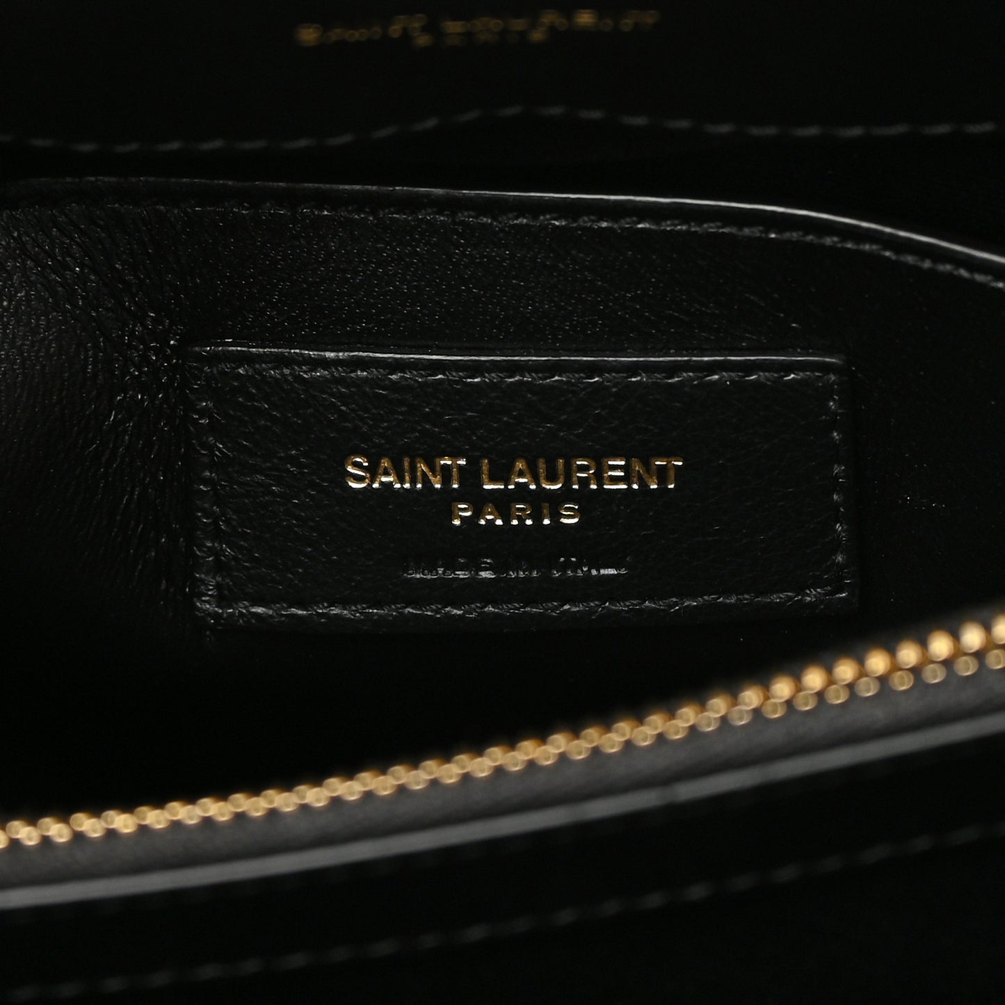 Calfskin Y Quilted Monogram Small Loulou Chain Satchel Black