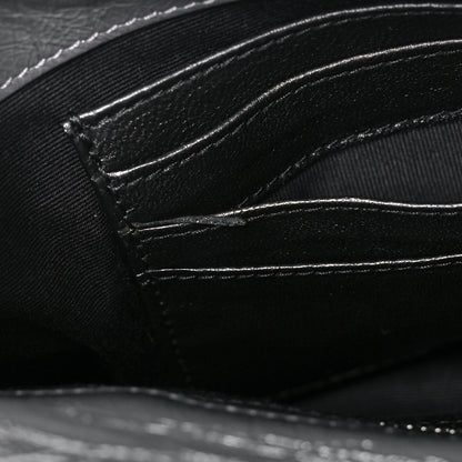 Saint Laurent Crinkled Calfskin Matelasse Monogram Niki Chain Wallet Fog 13 of 13