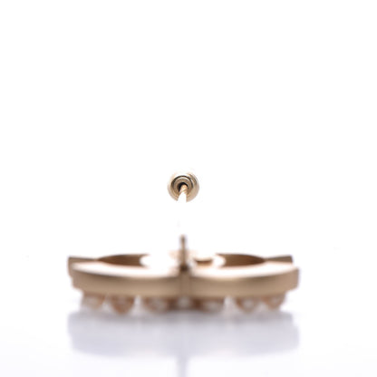Chanel Pearl CC Brooch Gold 4 of 6