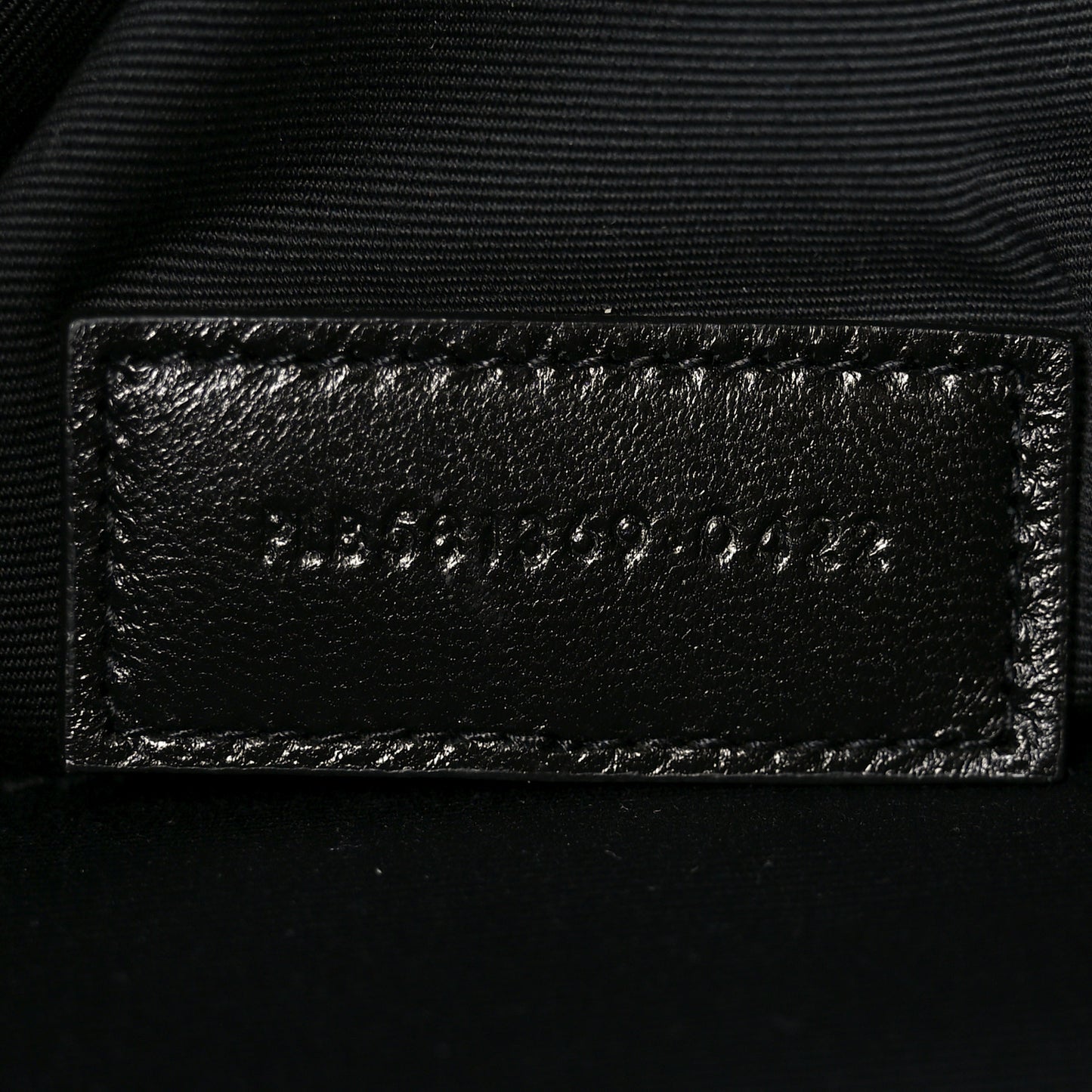 Linen Canvas Rive Gauche Zipped Pouch Black