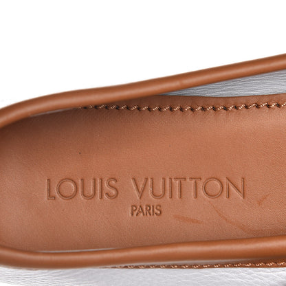 Louis Vuitton Calfskin Fleur Oxford Loafers 40 Cognac White White 10 of 13