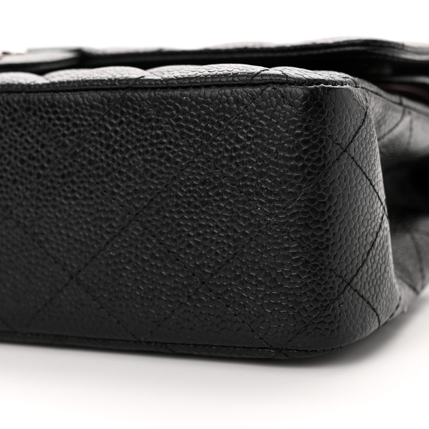 Chanel Caviar Quilted Medium Double Flap Black 10 of 14
