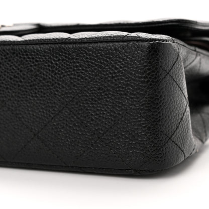Chanel Caviar Quilted Medium Double Flap Black 10 of 14