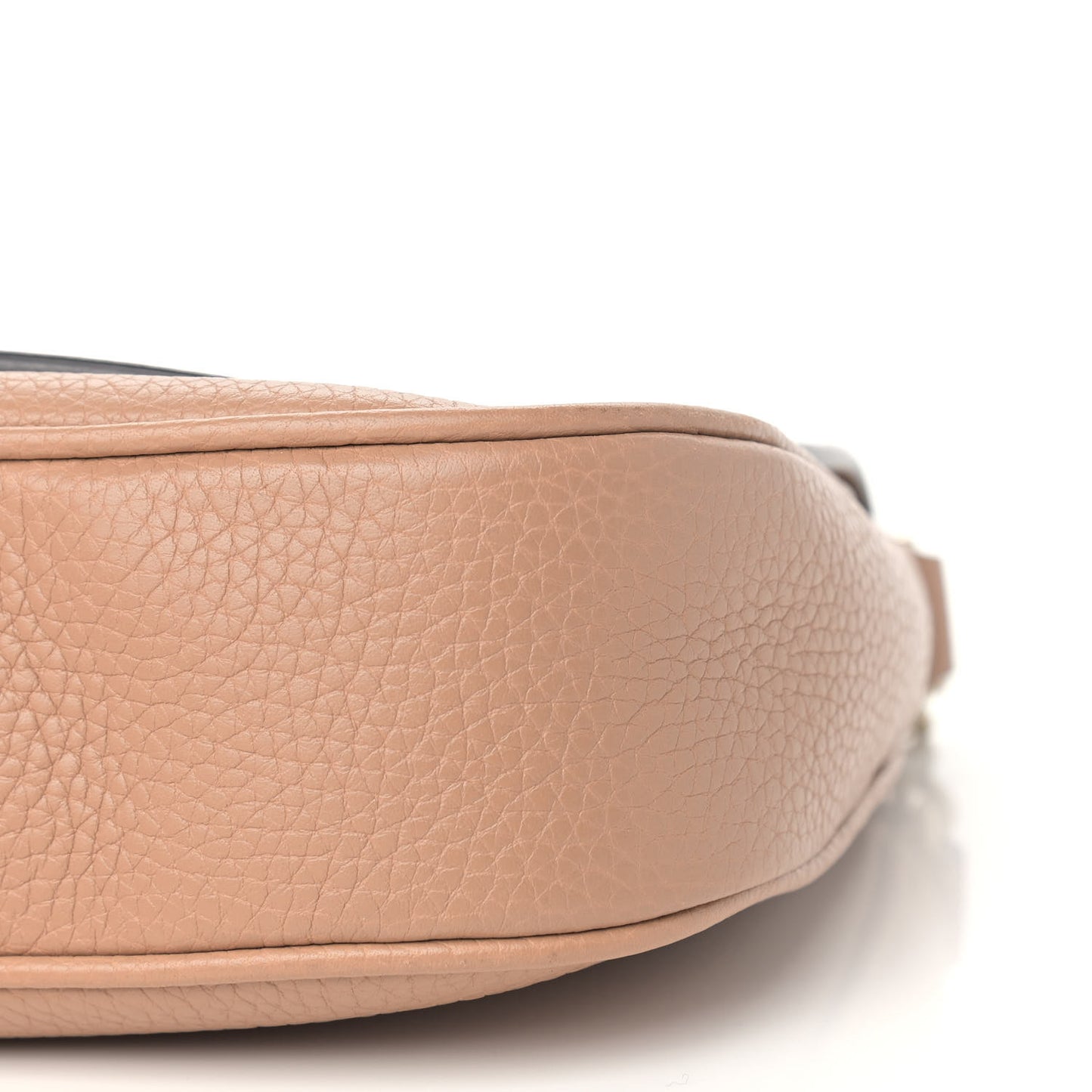 Pebbled Calfskin Medium Soho Flap Crossbody Camelia