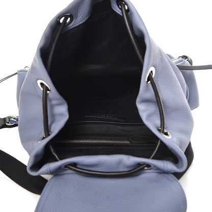 Burberry Deerskin Medium Rucksack Backpack Slate Blue 5 of 8