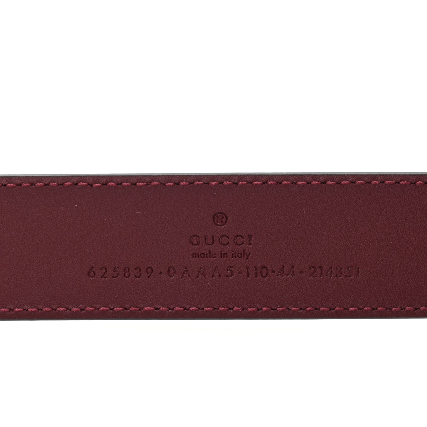Gucci Plutone Calfskin Double G 30mm Belt 110 44 Rosso 5 of 7