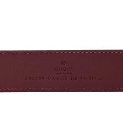 Gucci Plutone Calfskin Double G 30mm Belt 110 44 Rosso 5 of 7