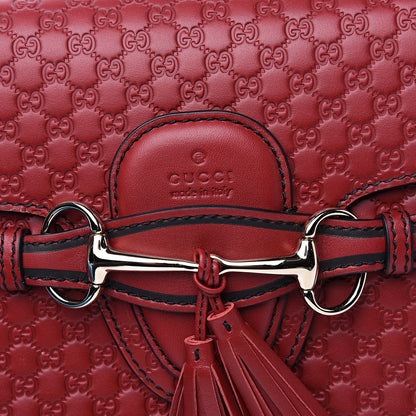 Gucci Microguccissima Medium Emily Chain Shoulder Bag Red 9 of 10
