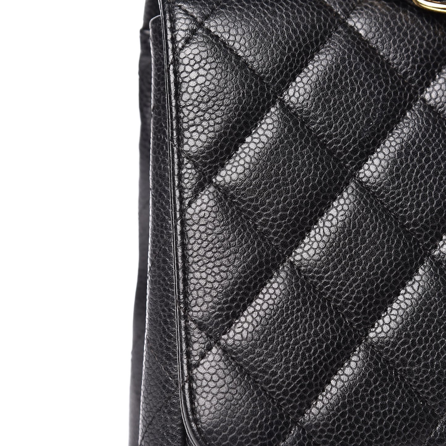 Caviar Quilted Jumbo Single Flap Black