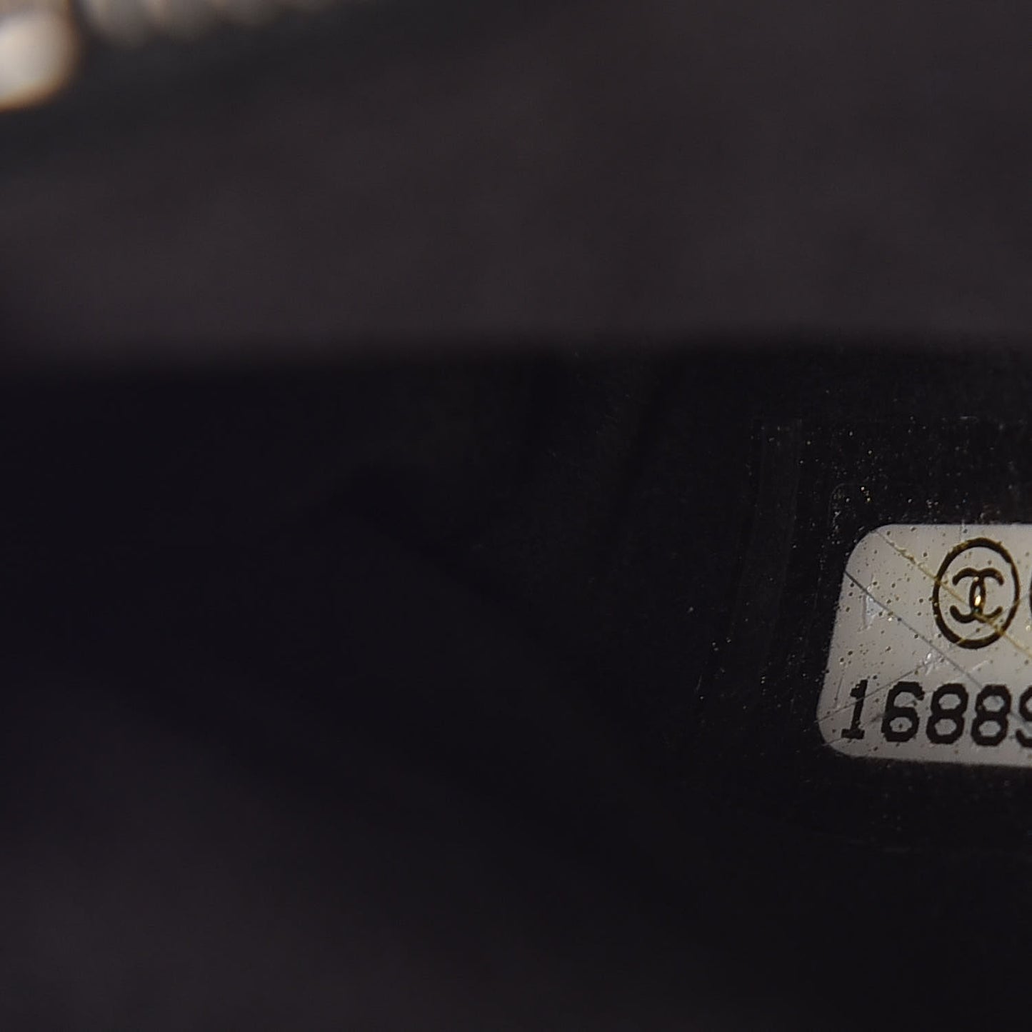 Patent Quilted Mini Phone Holder Clutch Black