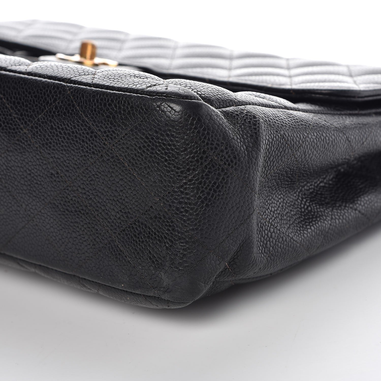 Chanel Caviar Quilted Jumbo Single Flap Black 12 of 20