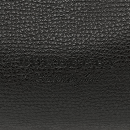Burberry Grainy Calfskin Haymarket Check Medium Reversible Tote Black 9 of 16